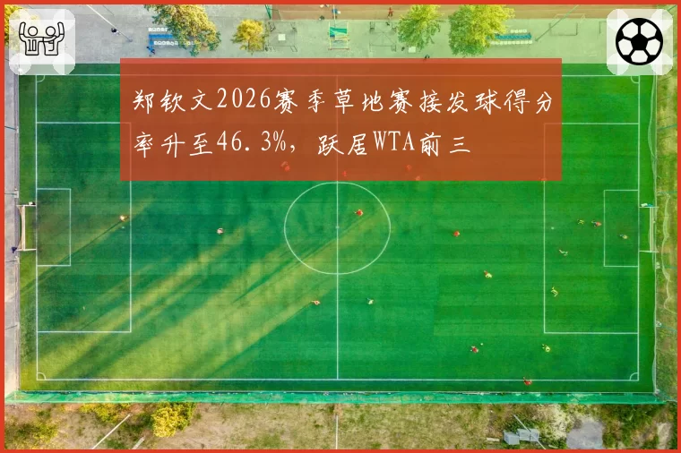 郑钦文2026赛季草地赛接发球得分率升至46.3%,跃居WTA前三